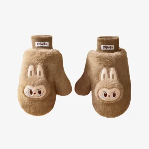 labubu-warm-fluffy-holiday-plush-gloves