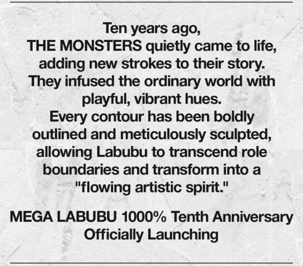 [Local Warehouse] MEGA LABUBU 1000% 10th Anniversary 6