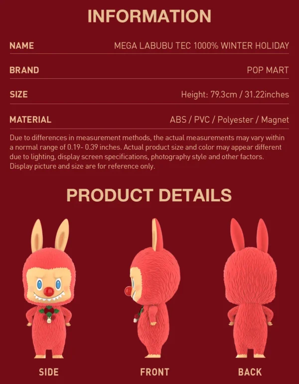MEGA LABUBU TEC 1000% Winter Holiday 8