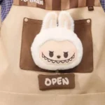 POP BEAN Coffee Factory Series LABUBU Apron 3