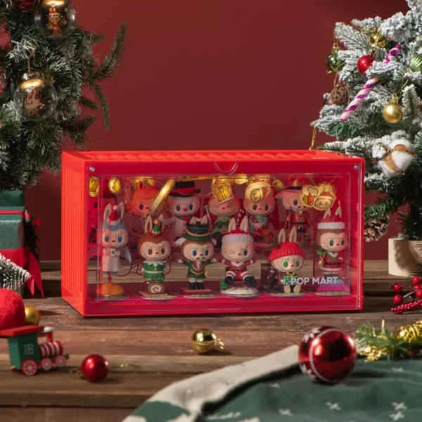 Popmart Christmas Display Case The Monsters Let’s Go With String Lights 4