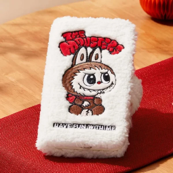 THE MONSTERS Classic Series Flip Design Plush Iphone Case 4