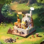 THE MONSTERS Forest Secret Base Genius Cook Series Blocks 1