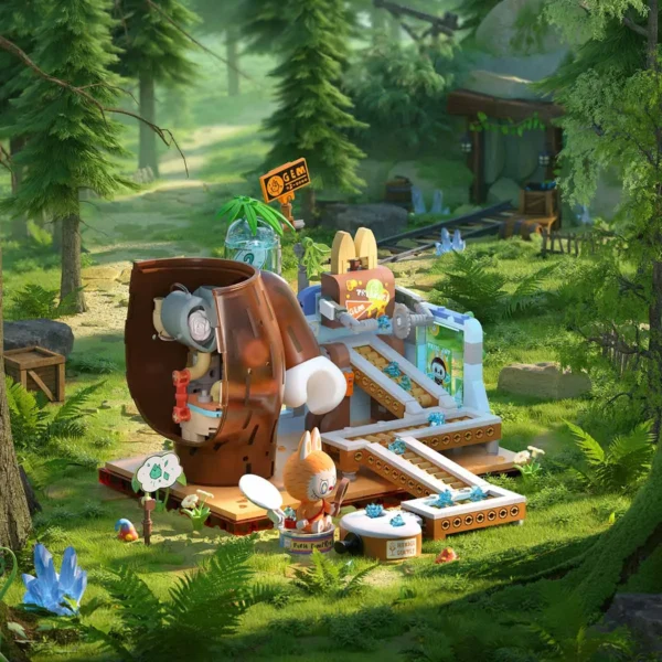 THE MONSTERS Forest Secret Base Rolling Gems Series Blocks 1