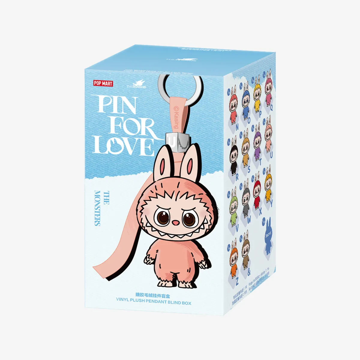 THE MONSTERS Pin for Love Series-Vinyl Plush Pendant Single Blind Box THE MONSTERS Pin for Love Series-Vinyl Plush Pendant Single Blind Box